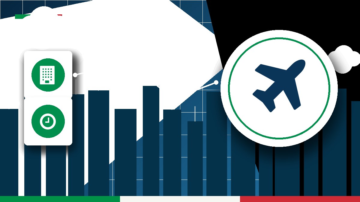 Illustrazione editoriale dedicata agli aeroporti e ai servizi aeroportuali