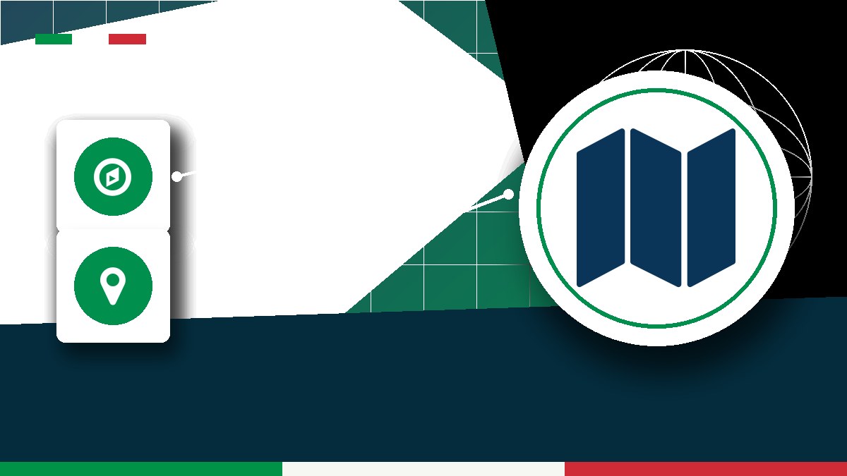 Illustrazione editoriale dedicata a mappe, percorsi e itinerari